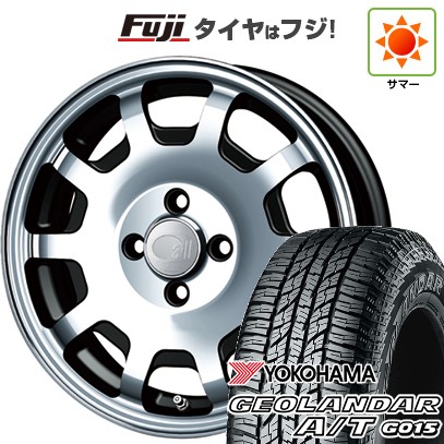 【新品 軽自動車】N-BOX タント スペーシア 夏タイヤ ホイール4本セット 165/55R15 ヨコハマ ジオランダー A/T G015 RBL ENKEI エンケイ all オールフォーKCR 5J 15インチ(送料無料)|フジ スペシャルセレクション
