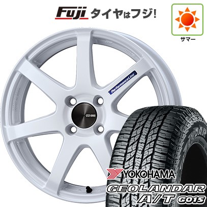 【新品 軽自動車】ハスラー デリカミニ(4WD) 夏タイヤ ホイール4本セット 165/60R15 ヨコハマ ジオランダー A/T G015 RBL ENKEI エンケイ PerformanceLine PF07 COLORS 5J 15インチ(送料無料)