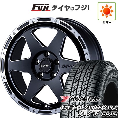 【新品国産車用5穴114.3】 夏タイヤ ホイール4本セット 225/60R17 ヨコハマ ジオランダー A/T G015 OWL/RBL SSR ディバイド TR-6 7J 17インチ(送料無料)｜フジ スペシャルセレクション