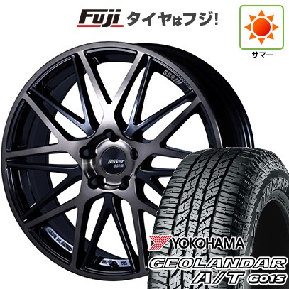 【新品国産車用5穴114.3】 夏タイヤ ホイール4本セット 225/65R17 ヨコハマ ジオランダー A/T G015 OWL/RBL SSR ブリッカー 01M 7J 17インチ(送料無料)