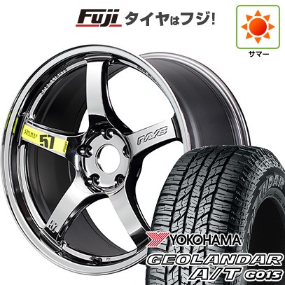 【新品国産車用5穴114.3】 夏タイヤ ホイール4本セット 225/60R17 ヨコハマ ジオランダー A/T G015 OWL/RBL RAYS レイズ グラムライツ 57CR LIMITED (RB) 7J 17インチ(送料無料)｜フジ スペシャルセレクション 144,750円