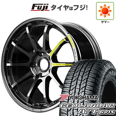【新品国産車用5穴114.3】 夏タイヤ ホイール4本セット 225/65R17 ヨコハマ ジオランダー A/T G015 OWL/RBL RAYS レイズ グラムライツ 57NR LIMITED 7J 17インチ(送料無料)|フジ スペシャルセレクション