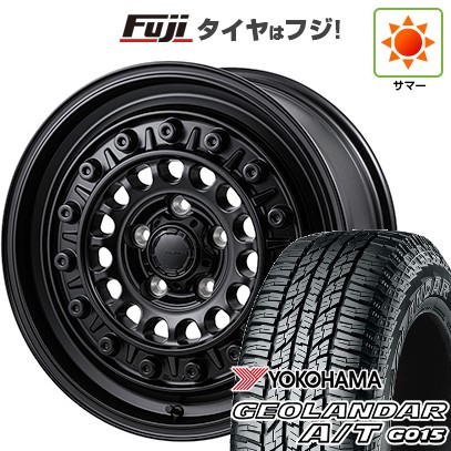 【新品国産車用5穴114.3】 夏タイヤ ホイール4本セット 225/60R17 ヨコハマ ジオランダー A/T G015 OWL/RBL モンツァ HI-BLOCK ターマー 7.5J 17インチ(送料無料)|フジ スペシャルセレクション