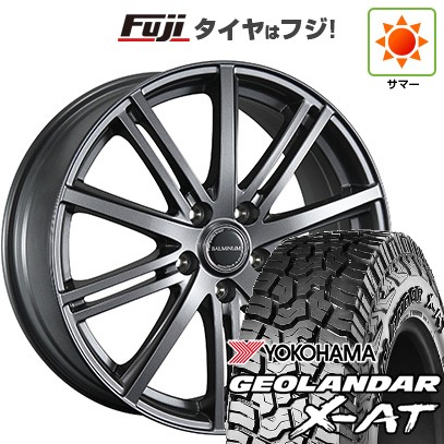 【新品国産車用5穴114.3】 夏タイヤ ホイール4本セット 225/65R17 ヨコハマ ジオランダー X-AT G016 OWL ブリヂストン バルミナ BR10 7J 17インチ(送料無料)