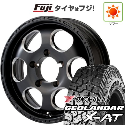 【新品】ジムニー 夏タイヤ ホイール4本セット 185/85R16 ヨコハマ ジオランダー X-AT G016 WL エルフォード ブラッドストック 1P 5.5J 16インチ(送料無料)
