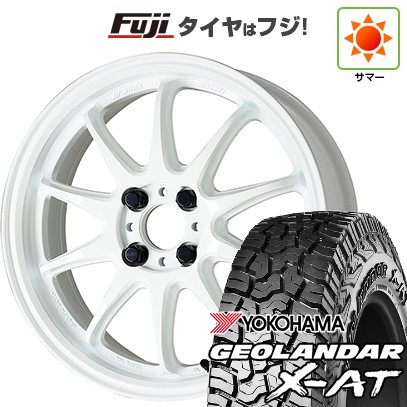 【新品国産車用5穴114.3】 夏タイヤ ホイール4本セット 225/65R17 ヨコハマ ジオランダー X-AT G016 OWL WORK ワーク エモーション ZR10 7J 17インチ(送料無料)