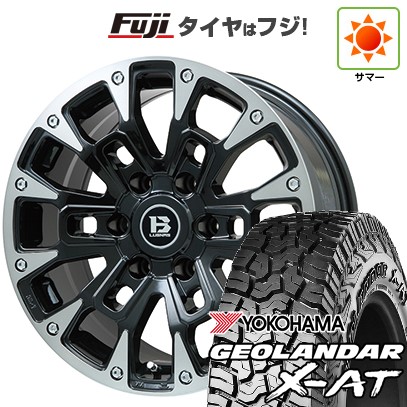 【新品国産車用6穴139.7】 夏タイヤ ホイール4本セット 285/65R18 116 T ヨコハマ ジオランダー X-AT G016 RBL ビッグウエイ B-LUGNAS BRD(ブラックポリッシュ/ブラッククリア) 8J 18インチ(送料無料)|フジ スペシャルセレクション