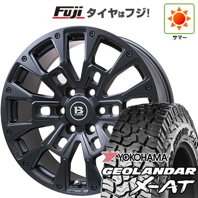 【新品国産車用6穴139.7】 夏タイヤ ホイール4本セット 285/50R20 ヨコハマ ジオランダー X-AT G016 RBL ビッグウエイ B-LUGNAS BRD(マットブラック) 8.5J 20インチ(送料無料)