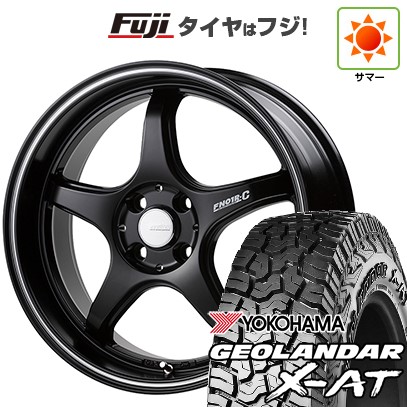 【新品国産車用5穴114.3】 夏タイヤ ホイール4本セット 225/65R17 ヨコハマ ジオランダー X-AT G016 OWL ゴジゲン PROレーサー FN01R-C STV 7J 17インチ(送料無料)