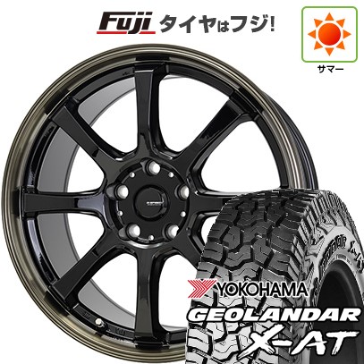 【新品国産車用5穴114.3】 夏タイヤ ホイール4本セット 225/65R17 ヨコハマ ジオランダー X-AT G016 OWL ホットスタッフ ジースピード P-08 7J 17インチ(送料無料)