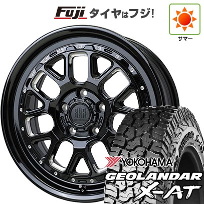 【新品国産車用5穴114.3】 夏タイヤ ホイール4本セット 225/65R17 ヨコハマ ジオランダー X-AT G016 OWL ホットスタッフ バークレイハードロック ヒューロン 7J 17インチ(送料無料)|フジ スペシャルセレクション