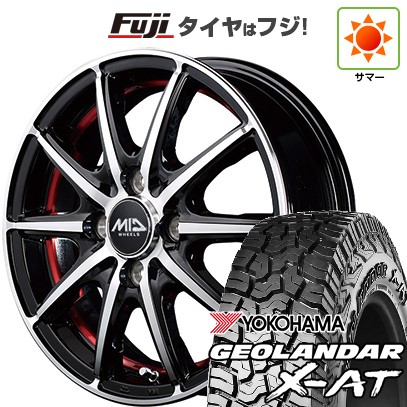 【新品 軽自動車】N-BOX タント スペーシア 夏タイヤ ホイール4本セット 155/65R14 ヨコハマ ジオランダー X-AT G016 RBL MID WHEELS SX-2 4.5J 14インチ(送料無料)