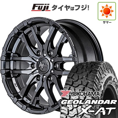 【新品国産車用6穴139.7】 夏タイヤ ホイール4本セット 35X12.5R17 ヨコハマ ジオランダー X-AT G016 RBL MID WHEELS NITRO POWER M26 クロスファング 8J 17インチ(送料無料) 146,100円