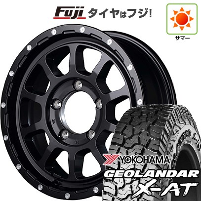 【新品】ジムニー 夏タイヤ ホイール4本セット 195R16C 104/102Q ヨコハマ ジオランダー X-AT G016 OWL MID WHEELS NITRO POWER M10 パーシングJ 5.5J 16インチ(送料無料)｜フジ スペシャルセレクション
