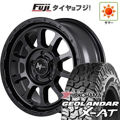 【新品】デリカD5 夏タイヤ ホイール4本セット 235/70R16 ヨコハマ ジオランダー X-AT G016 RBL MID WHEELS NITRO POWER M10 パーシングS バレルブラックエディション 7J 16インチ(送料無料)