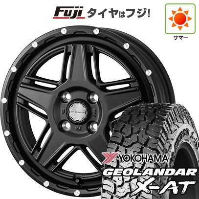 【新品 軽自動車】軽トラ 夏タイヤ ホイール4本セット 145R14 85/83Q ヨコハマ ジオランダー X-AT G016 RBL WEDS ウェッズアドベンチャー マッドヴァンス 07 4.5J 14インチ(送料無料)