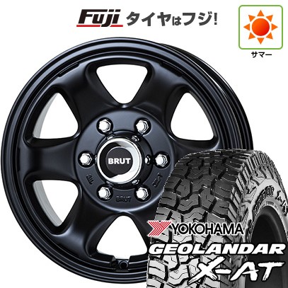 【新品】ハイエース200系 夏タイヤ ホイール4本セット 215/65R16 109/107Q ヨコハマ ジオランダー X-AT G016 OWL トライスター BRUT BR-44 6.5J 16インチ(送料無料)｜フジ スペシャルセレクション