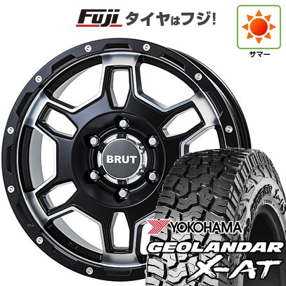 【新品国産車用6穴139.7】 夏タイヤ ホイール4本セット 275/70R17 ヨコハマ ジオランダー X-AT G016 RBL トライスター BRUT BR-66 7.5J 17インチ(送料無料)