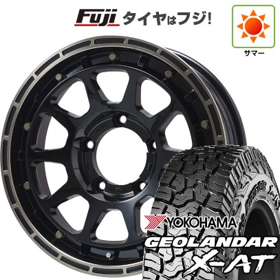 【新品】ジムニー 夏タイヤ ホイール4本セット 185/85R16 ヨコハマ ジオランダー X-AT G016 WL レアマイスター LMG DIEZ グロスブラック/ブロンズクリア 5.5J 16インチ(送料無料)