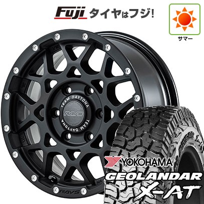 【新品】ハイエース200系 夏タイヤ ホイール4本セット 215/65R16 109/107Q ヨコハマ ジオランダー X-AT G016 OWL RAYS レイズ デイトナ M8 6.5J 16インチ(送料無料)