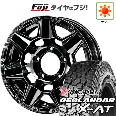 【新品】ジムニー 夏タイヤ ホイール4本セット 185/85R16 ヨコハマ ジオランダー X-AT G016 WL クライメイト スワット(SBC) 5.5J 16インチ(送料無料)