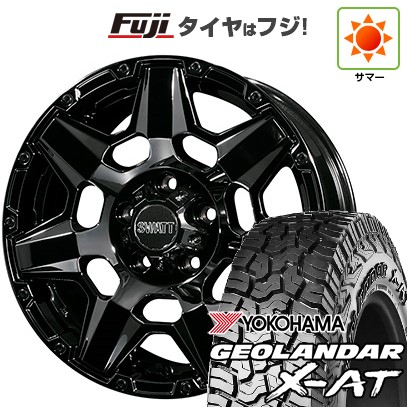 【新品】デリカD5 夏タイヤ ホイール4本セット 235/70R16 ヨコハマ ジオランダー X-AT G016 OWL クライメイト スワット(SBC) 7J 16インチ(送料無料)