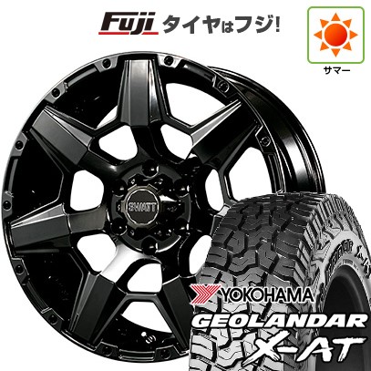 【新品国産車用6穴139.7】 夏タイヤ ホイール4本セット 285/55R20 122/119 Q ヨコハマ ジオランダー X-AT G016 RBL クライメイト スワット(SBC) 8.5J 20インチ(送料無料)|フジ スペシャルセレクション