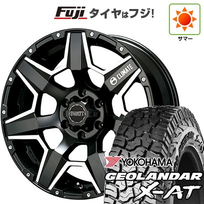 【新品国産車用6穴139.7】 夏タイヤ ホイール4本セット 285/50R20 ヨコハマ ジオランダー X-AT G016 RBL クライメイト スワット(マットブラックマシニング) 8.5J 20インチ(送料無料)