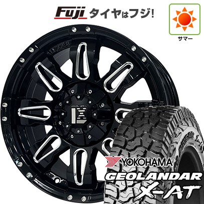 【新品国産車用6穴139.7】 夏タイヤ ホイール4本セット 35X12.5R17 ヨコハマ ジオランダー X-AT G016 RBL オフビート レクセル バレーノオフロードスタイル 8J 17インチ(送料無料)