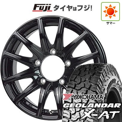【新品】ジムニー 夏タイヤ ホイール4本セット 195R16C 104/102Q ヨコハマ ジオランダー X-AT G016 OWL ホットスタッフ バイソン BN-01 5.5J 16インチ(送料無料)