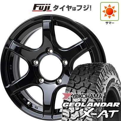 【新品】ジムニー 夏タイヤ ホイール4本セット 195R16C 104/102Q ヨコハマ ジオランダー X-AT G016 OWL ホットスタッフ バイソン BN-04 5.5J 16インチ(送料無料)