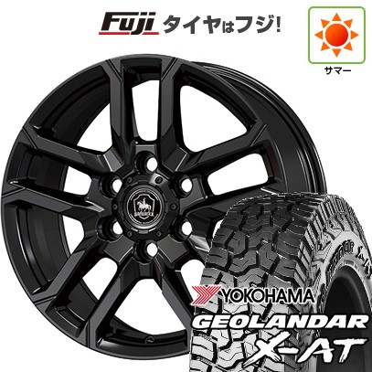 【新品国産車用6穴139.7】 夏タイヤ ホイール4本セット 285/65R18 116 T ヨコハマ ジオランダー X-AT G016 RBL コーセイ ベアロック バイソン 8J 18インチ(送料無料)｜フジ スペシャルセレクション
