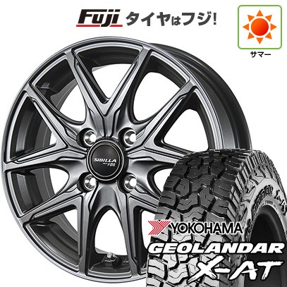 【新品 軽自動車】N-BOX タント スペーシア 夏タイヤ ホイール4本セット 155/65R14 ヨコハマ ジオランダー X-AT G016 RBL トピー シビラ NEXT F05 4.5J 14インチ(送料無料)|フジ スペシャルセレクション