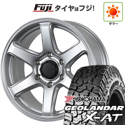 【新品】ハイエース200系 夏タイヤ ホイール4本セット 195/80R15 107/105N ヨコハマ ジオランダー X-AT G016 OWL トピー ME-A 6J 15インチ(送料無料)