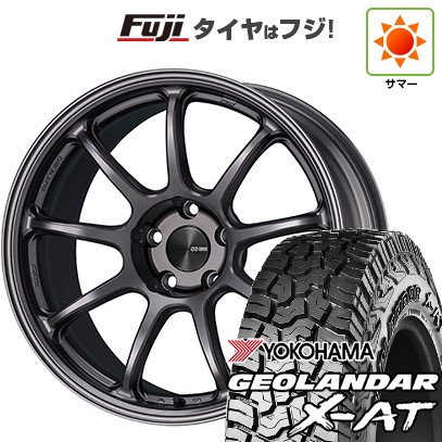 【新品国産車用5穴114.3】 夏タイヤ ホイール4本セット 225/65R17 ヨコハマ ジオランダー X-AT G016 OWL ENKEI エンケイ PF09 17インチ(送料無料)｜フジ スペシャルセレクション