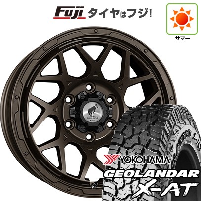 【新品国産車用6穴139.7】 夏タイヤ ホイール4本セット 285/70R17 ヨコハマ ジオランダー X-AT G016 RBL スーパースター ロディオドライブ 8M MONO 8J 17インチ(送料無料)