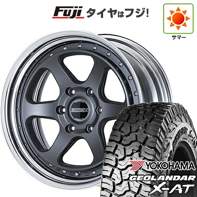 【新品】ハイエース200系 夏タイヤ ホイール4本セット 215/65R16 109/107Q ヨコハマ ジオランダー X-AT G016 OWL エセックス EL-16 16インチ(送料無料)|フジ スペシャルセレクション