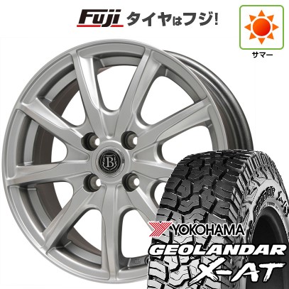 【新品 軽自動車】タフト ソリオ 夏タイヤ ホイール4本セット 165/65R15 ヨコハマ ジオランダー X-AT G016 RBL ブランドルライン ボレアノ9 メタリックグレー 4.5J 15インチ(送料無料)