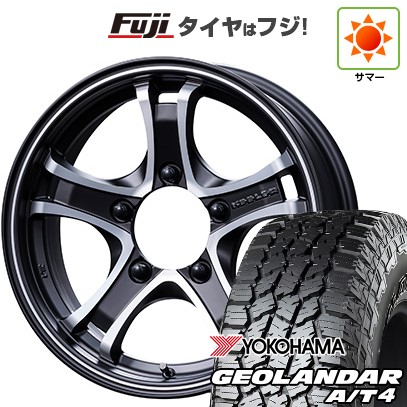 【新品】ジムニー 夏タイヤ ホイール4本セット 185/85R16 ヨコハマ ジオランダー A/T4 G018 WL/RBL エムズスピード キーラー 5.5J 16インチ(送料無料)