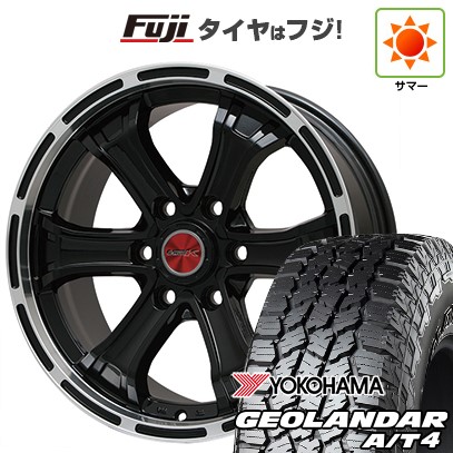 【新品】ランクル250/ランクル300 夏タイヤ ホイール4本セット 265/65R18 ヨコハマ ジオランダー A/T4 G018 OWL/RBL ビッグウエイ B-MUD K(グロスブラックリムポリッシュ)トヨタ 8J 18インチ(送料無料)｜フジ スペシャルセレクション