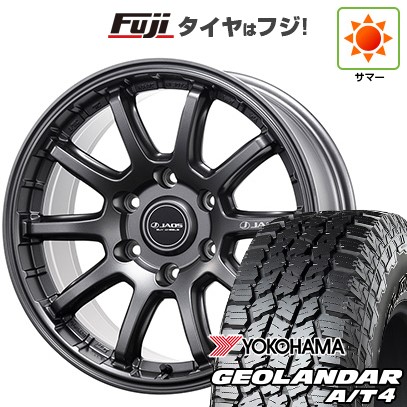 【新品】プラド/ハイラックス 夏タイヤ ホイール4本セット 265/70R17 121/118 S ヨコハマ ジオランダー A/T4 G018 OWL/RBL ジャオス トライブクロス 8J 17インチ(送料無料)｜フジ スペシャルセレクション