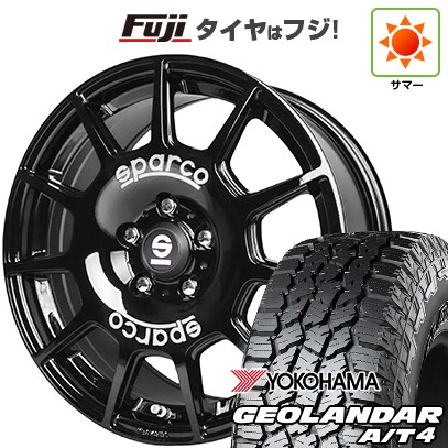 【新品】デリカD5 夏タイヤ ホイール4本セット 245/70R16 ヨコハマ ジオランダー A/T4 G018 RBL OZ SPARCO テラ 7J 16インチ(送料無料)