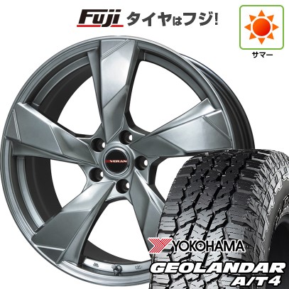 【新品国産車用5穴114.3】 夏タイヤ ホイール4本セット 235/60R18 ヨコハマ ジオランダー A/T4 G018 RBL プレミックス ヴェランV(クロームハイパーシルバー) 8J 18インチ(送料無料)｜フジ スペシャルセレクション