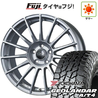 【新品国産車用5穴114.3】 夏タイヤ ホイール4本セット 235/60R18 ヨコハマ ジオランダー A/T4 G018 RBL OZ スーパーツーリズモ LM 8J 18インチ(送料無料)｜フジ スペシャルセレクション