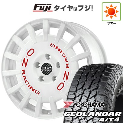 【新品国産車用5穴114.3】 夏タイヤ ホイール4本セット 225/65R17 107/103 S ヨコハマ ジオランダー A/T4 G018 RBL OZ ラリーレーシング 7J 17インチ(送料無料)｜フジ スペシャルセレクション