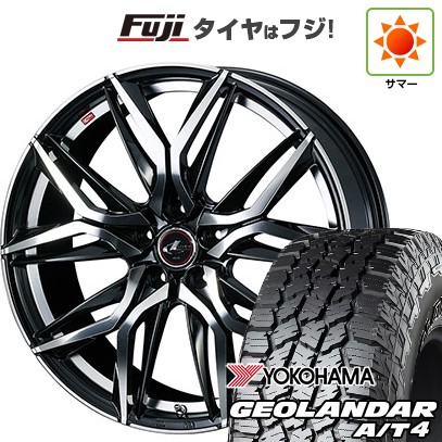 【新品国産車用5穴114.3】 夏タイヤ ホイール4本セット 235/60R18 ヨコハマ ジオランダー A/T4 G018 RBL WEDS ウェッズ レオニス LM 8J 18インチ(送料無料)