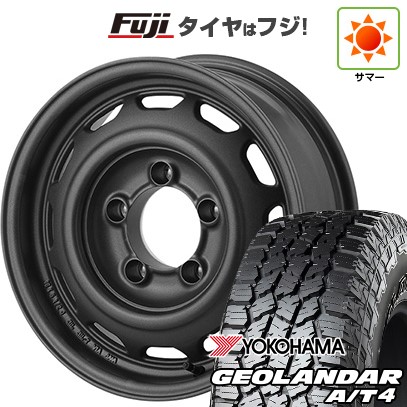 【新品】ジムニーシエラ/ジムニーノマド 夏タイヤ ホイール4本セット 215/75R15 ヨコハマ ジオランダー A/T4 G018 RBL アピオ ワイルドボア ベンチュラ 6J 15インチ(送料無料)|フジ スペシャルセレクション