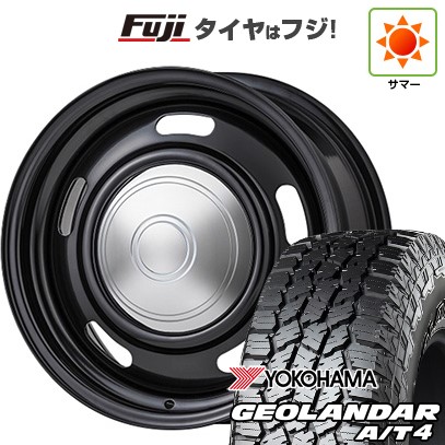 【新品】ジムニー 夏タイヤ ホイール4本セット 215/85R16 ヨコハマ ジオランダー A/T4 G018 RBL コーリン オールドカントリー 5.5J 16インチ(送料無料) 76,065円