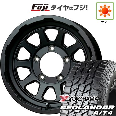 【新品】ジムニーシエラ/ジムニーノマド 夏タイヤ ホイール4本セット 215/75R15 ヨコハマ ジオランダー A/T4 G018 RBL ホットスタッフ マッドクロス レンジャー 6J 15インチ(送料無料)