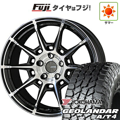 【新品国産車用5穴114.3】 夏タイヤ ホイール4本セット 235/60R18 ヨコハマ ジオランダー A/T4 G018 RBL 共豊 ガレルナ レフィーノ 8J 18インチ(送料無料)｜フジ スペシャルセレクション